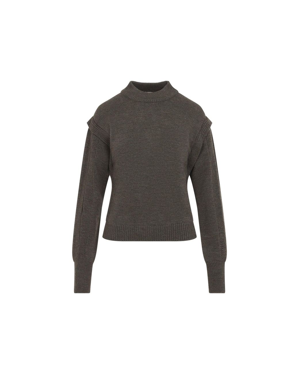 Alberta Ferretti Gray Wool Sweater