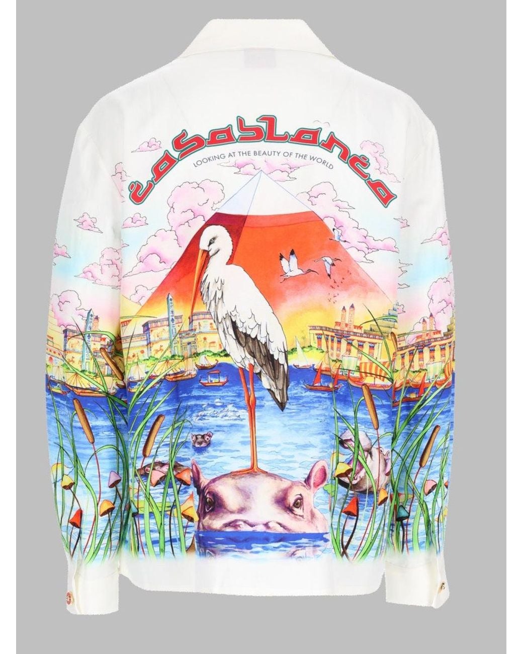 Casablanca Gray Camicia "Egypt As It Was" for men