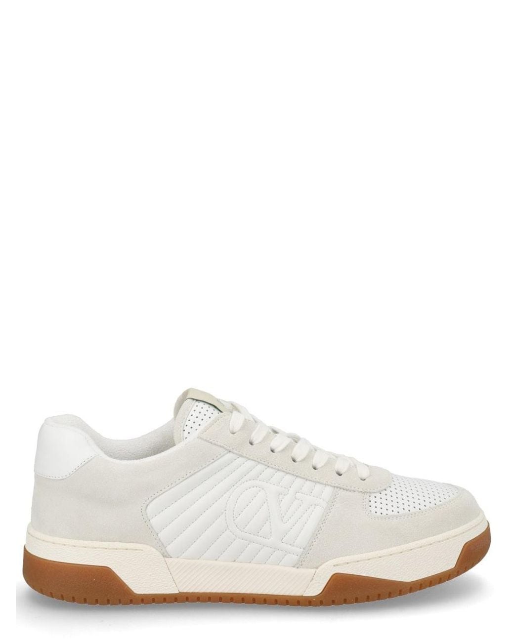 Valentino Garavani White Leather Low-Top Sneakers