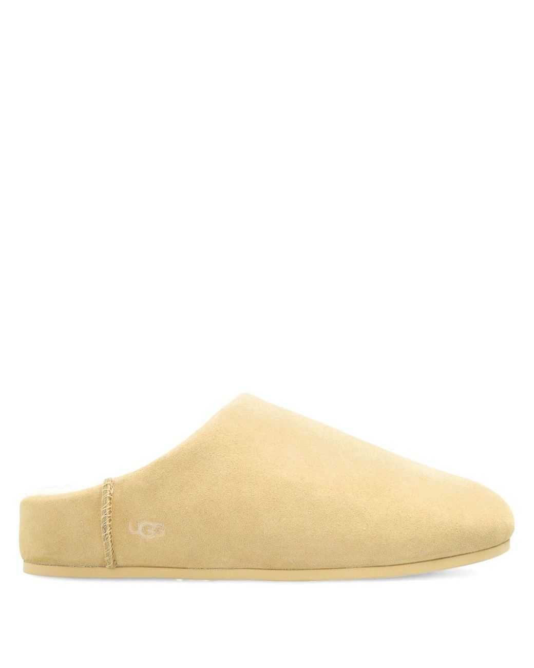Ugg Natural Flache Mules Mit Schafsleder-Futter