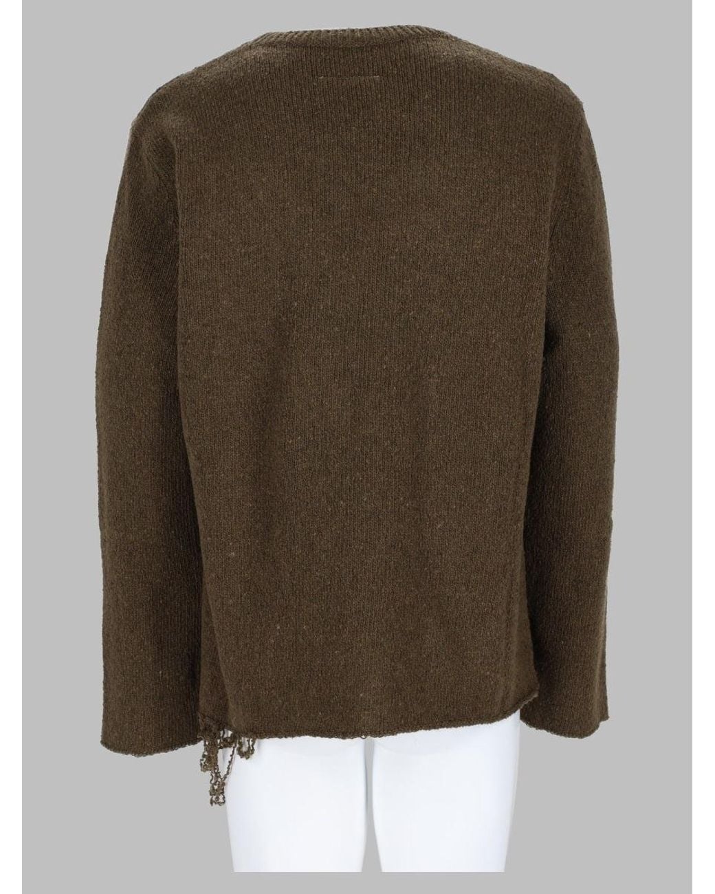 MM6 by Maison Margiela Green Logo Sweater for men