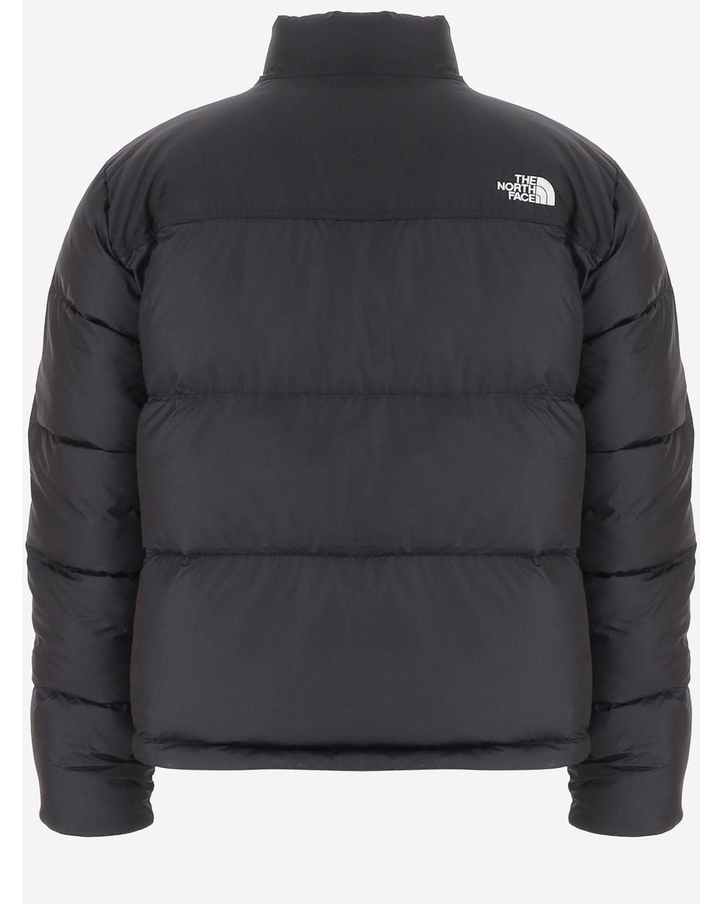 The North Face Black Padded Down Jacket With Logo