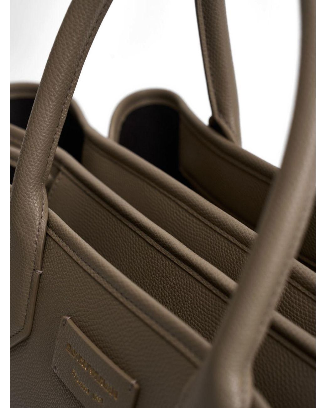 Emporio Armani Brown Medium Shopping Bag
