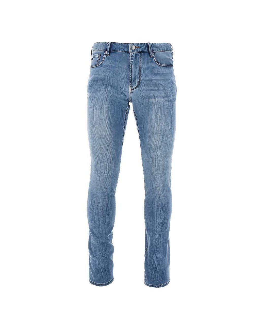 Emporio Armani Blue Slim Denim Jeans