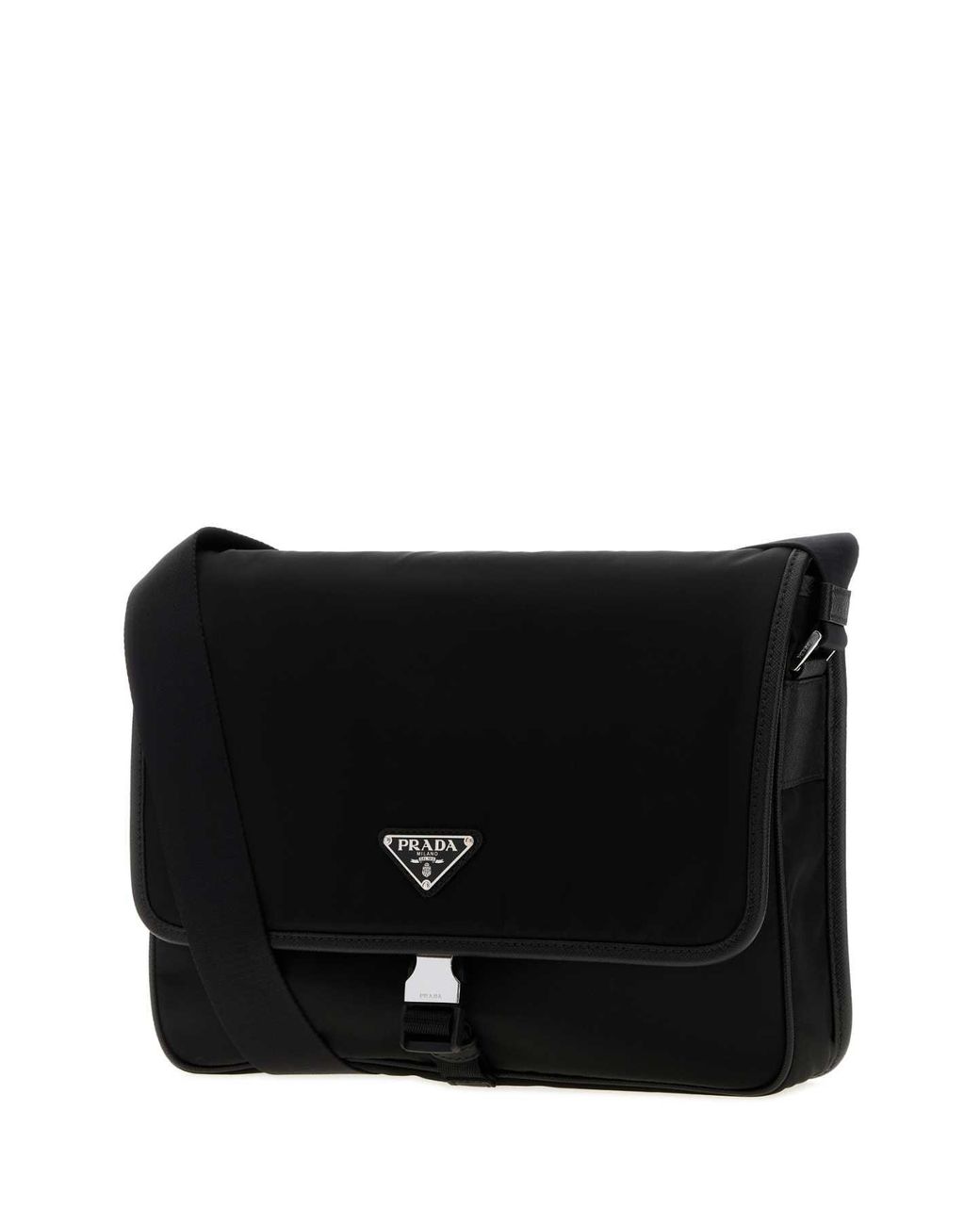 Prada Black Canvas Shopping Bag for men