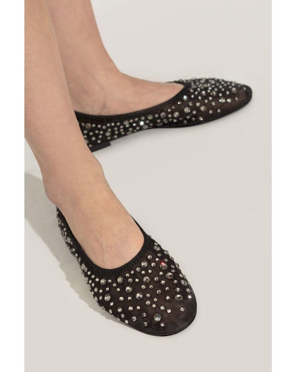 Tory Burch Black Crystal Ballet Flats for men