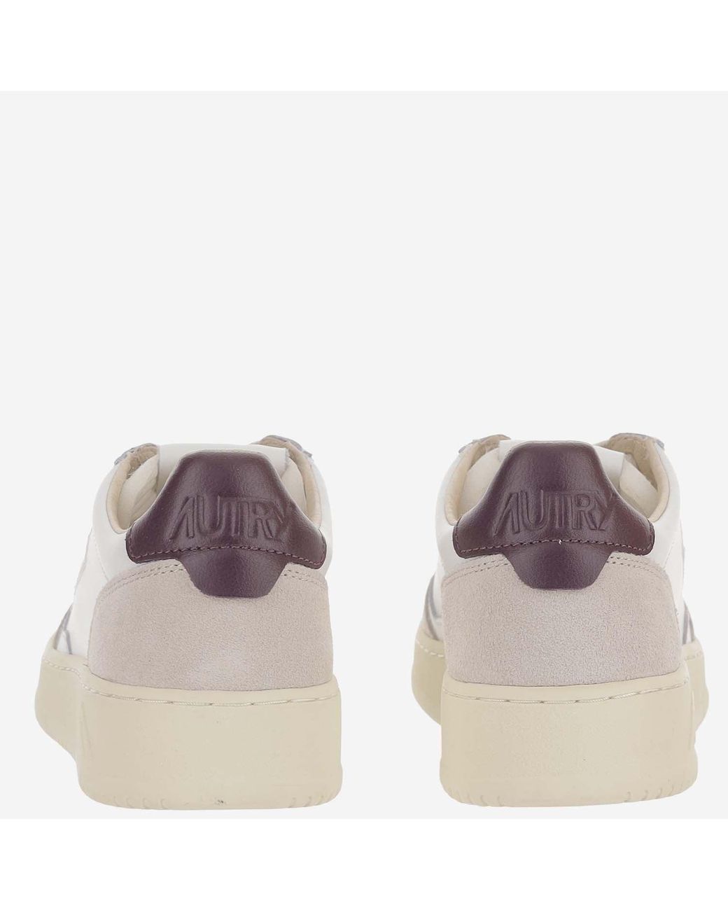 Autry White Medalist Low Suede Sneakers
