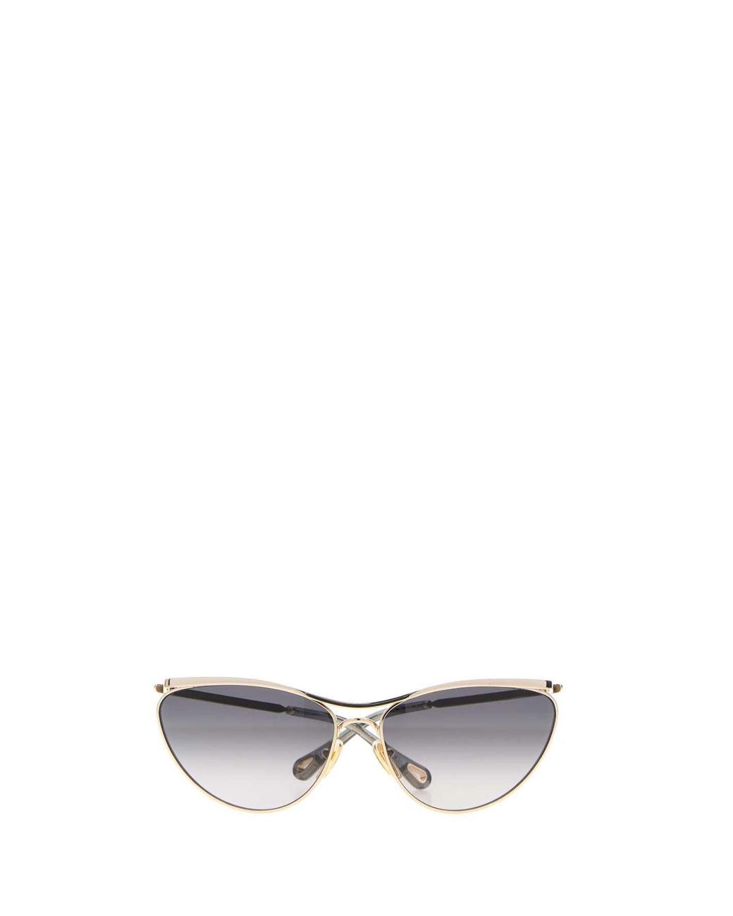 Chloé White Metal Uma Sunglasses