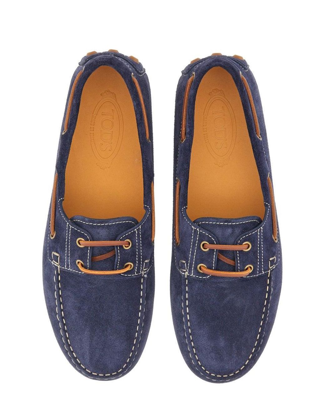 Tod's Blue Leather Loafer