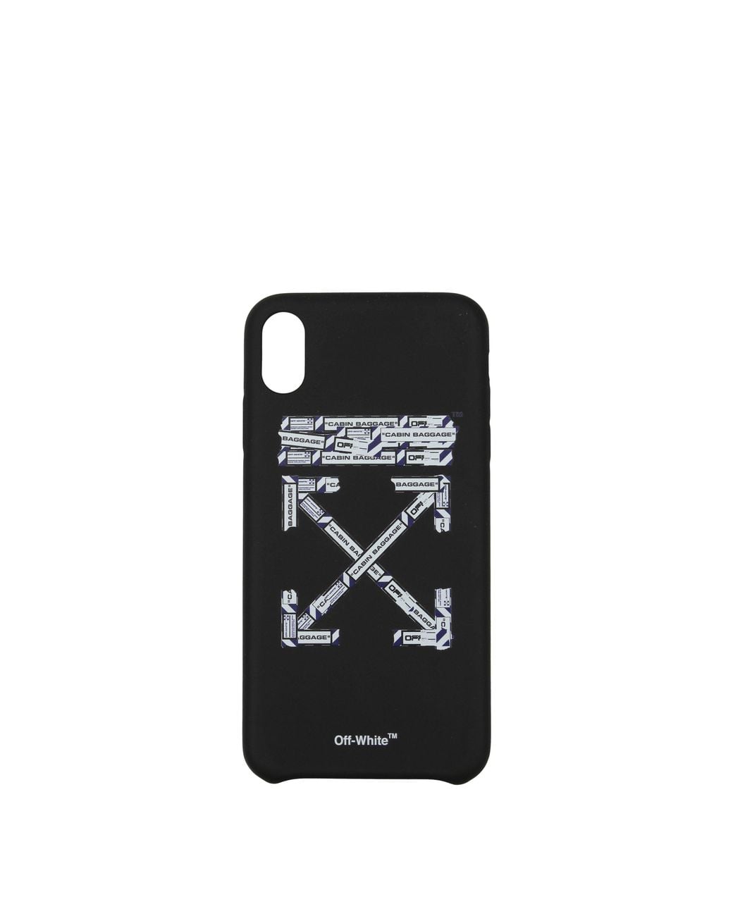 Off-White c/o Virgil Abloh Black Porta Iphone Iphone Xs Max Uomo Pvc Nero