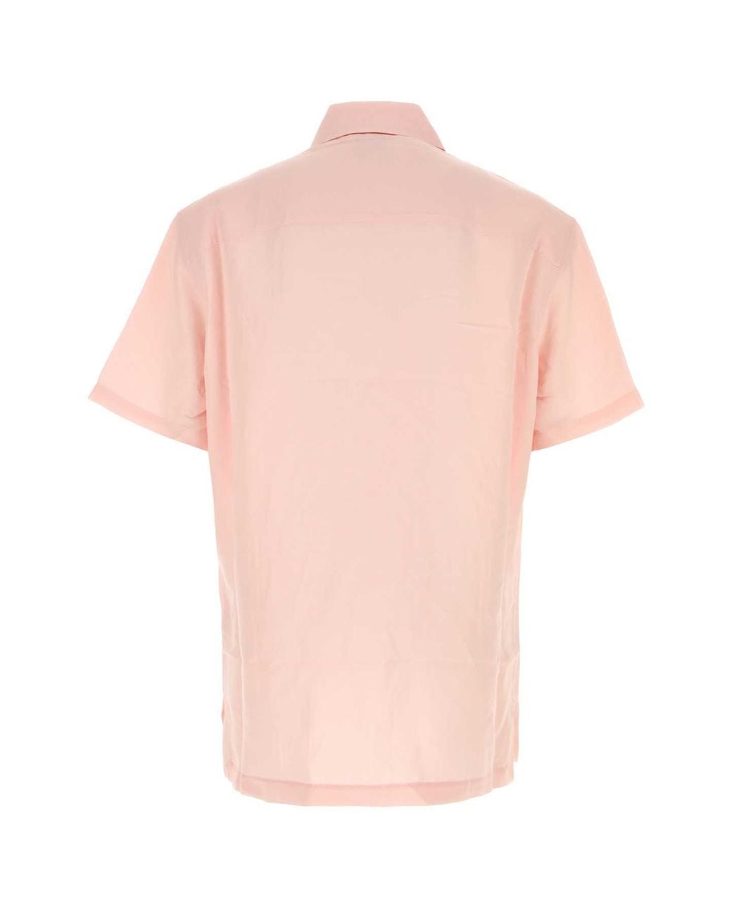 Casablanca Pink Embroidered Shirt for men