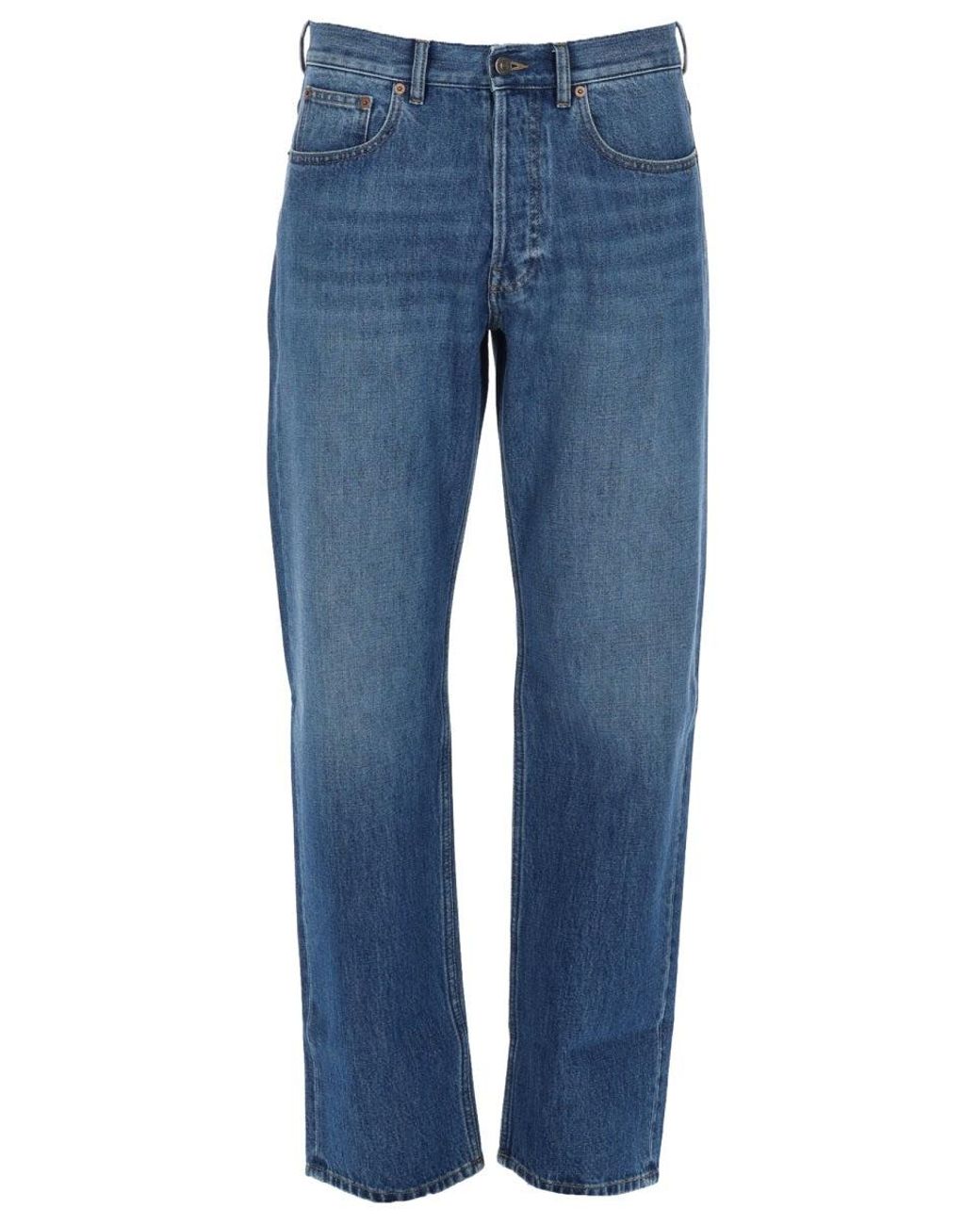 Valentino Blue Straight-Leg Jeans for men