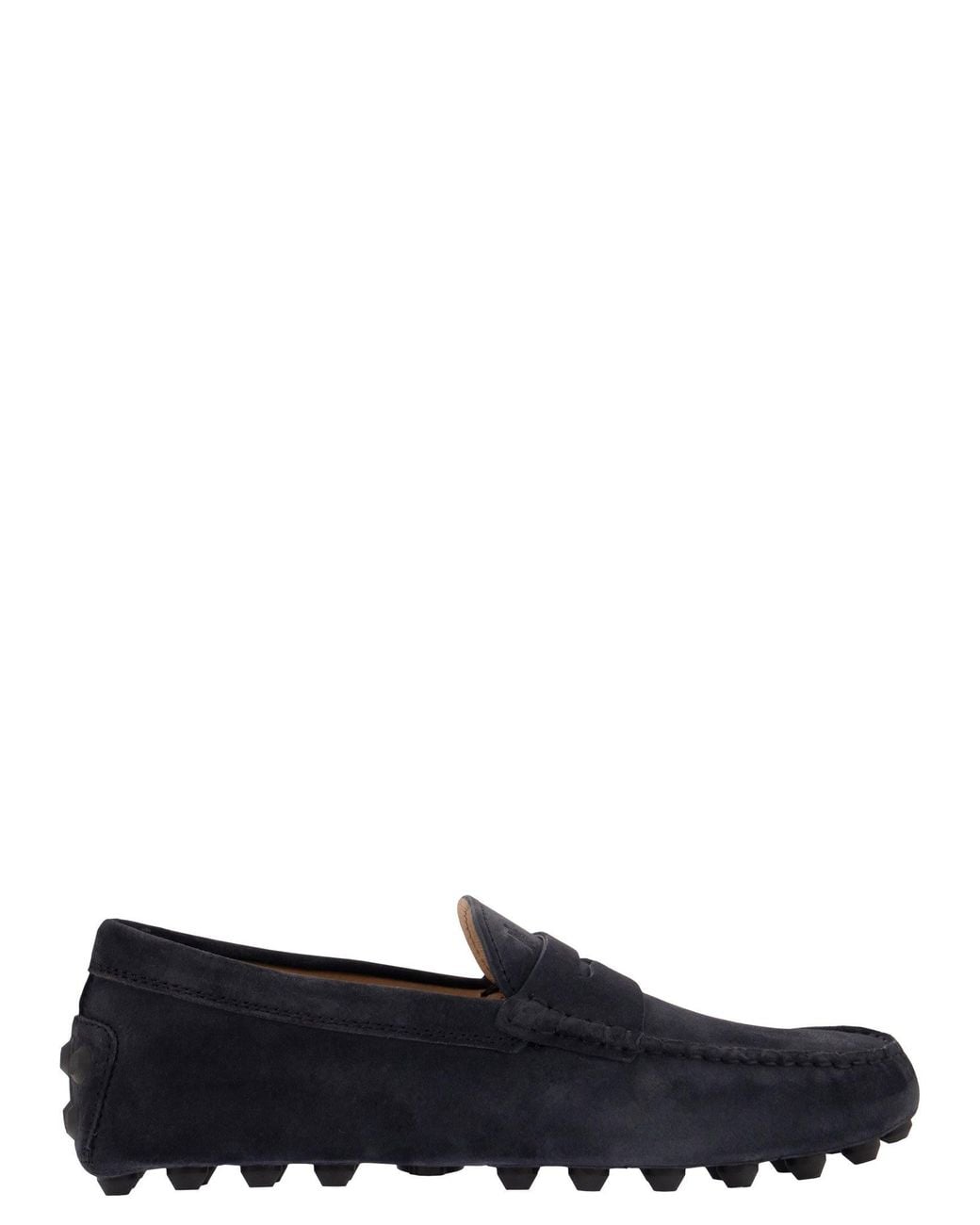 Tod's Black Suede Moccasin Moccasin for men