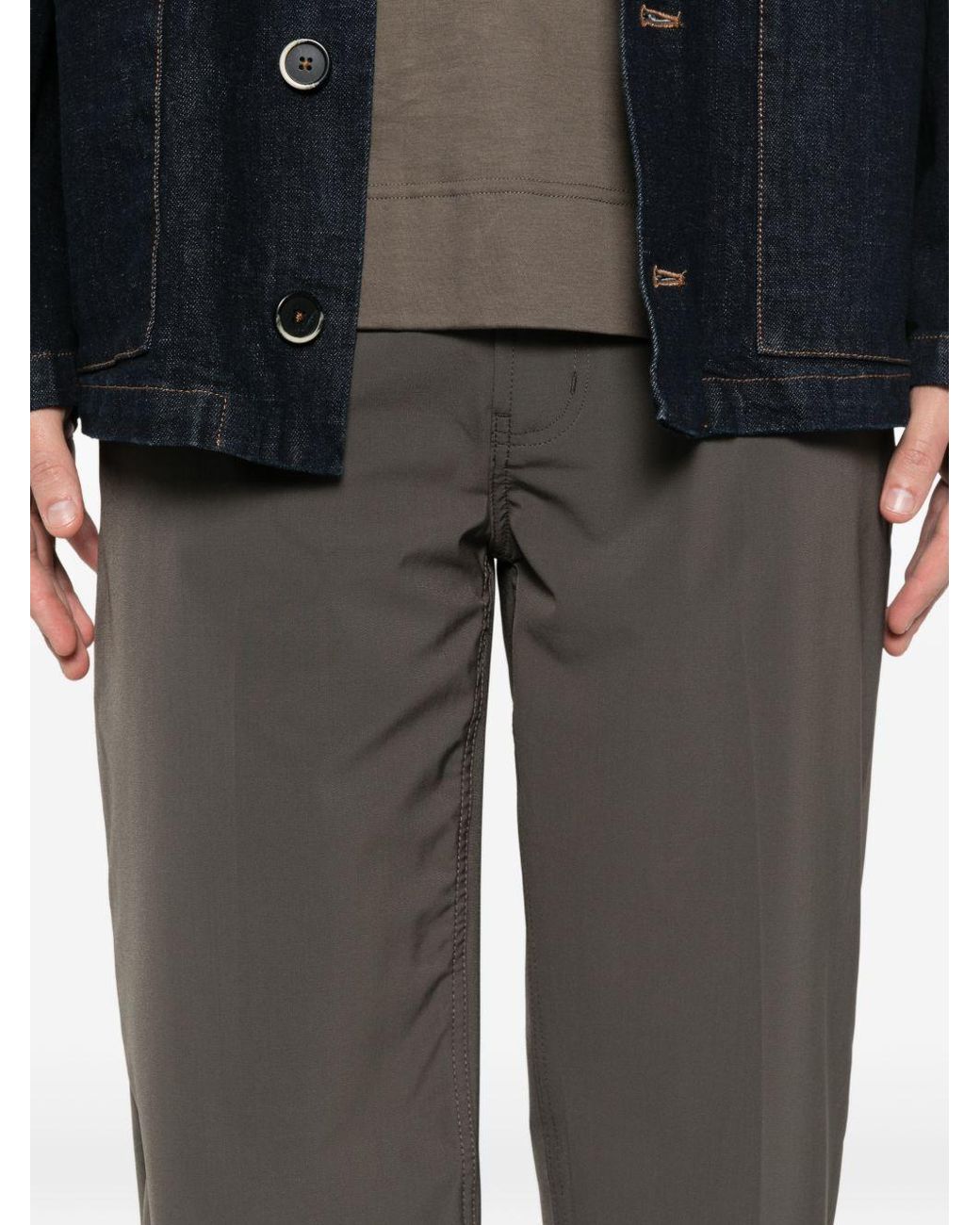 Emporio Armani Gray Slim Fit Denim Jeans for men