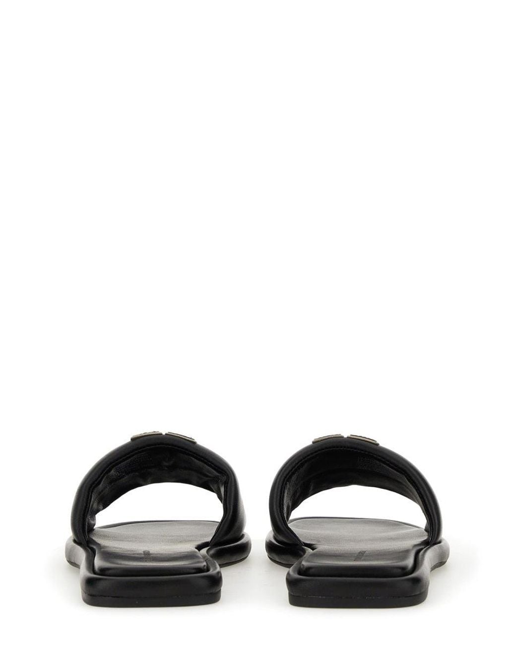 Tory Burch Black Sandal Slider "Bouble T"
