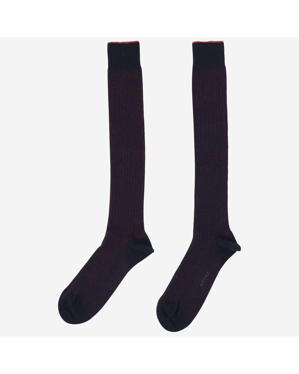 ANT45 Blue Cotton Socks With Logo