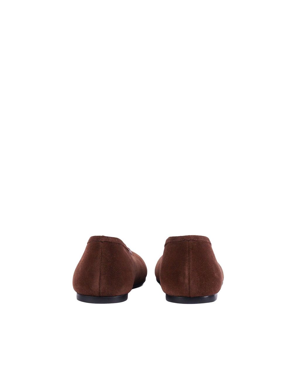 Alohas Brown Bumi Suede Leather Ballet Flats Altezza Tacco 1 Cm