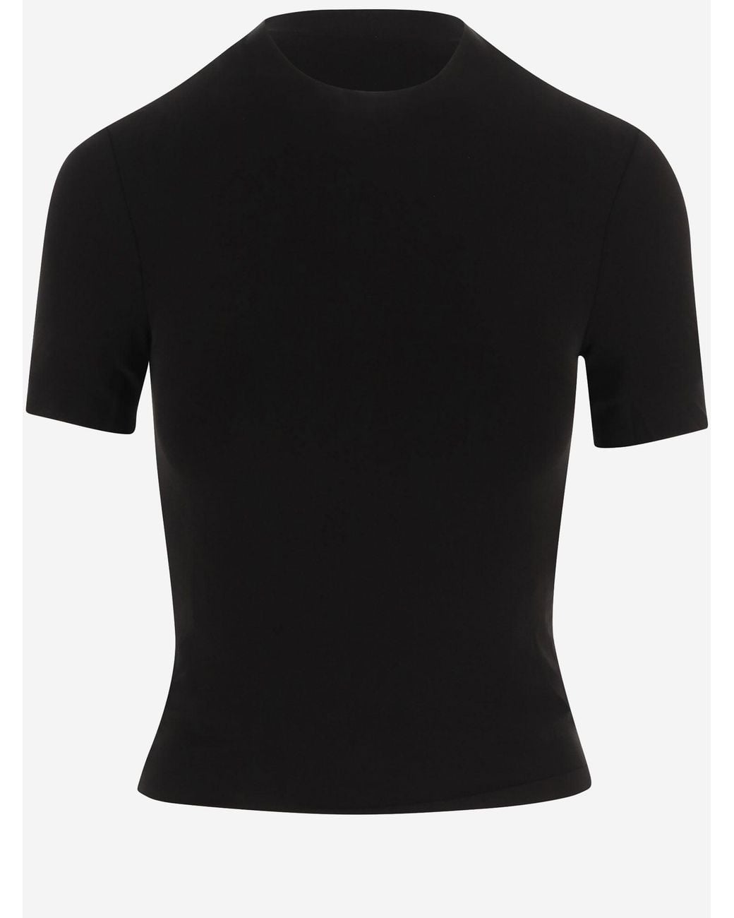 Maison Margiela Black Stretch Cupro T Shirt