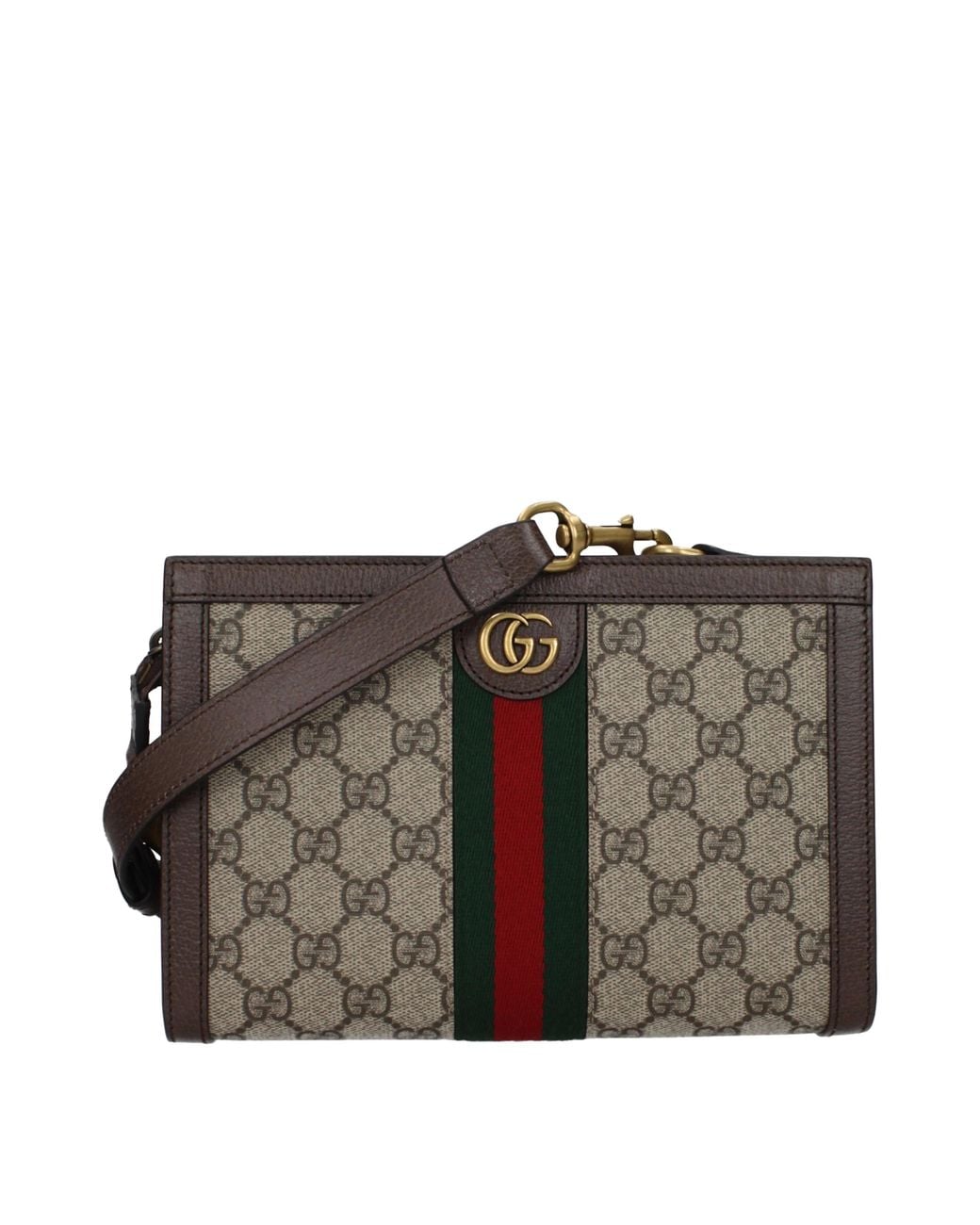 Gucci Brown Ophidia Crossbody Bag/Ebony Fabric