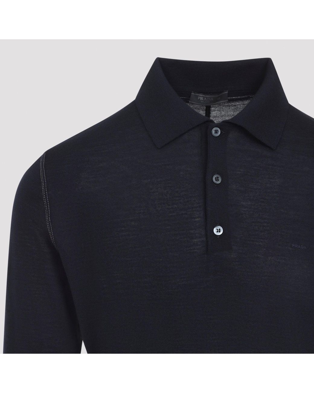 Prada Polopullover in Blue für Herren