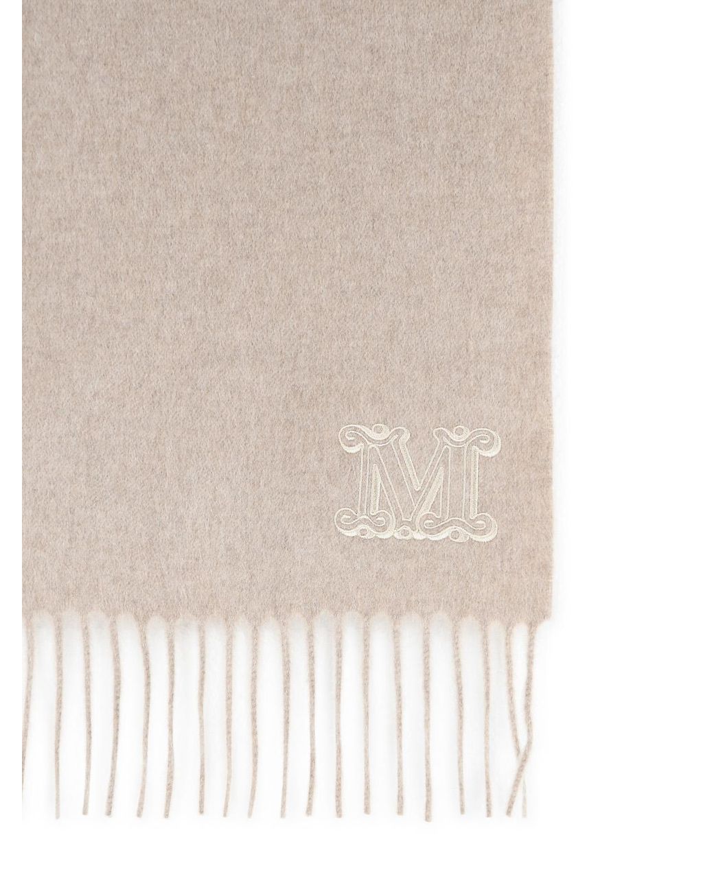 Max Mara White 'Wsdalia' Cashmere Stole