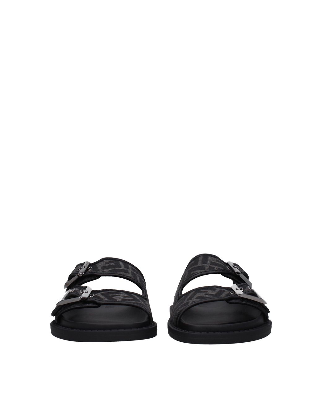 Fendi Black Slippers And Clogs Fabric