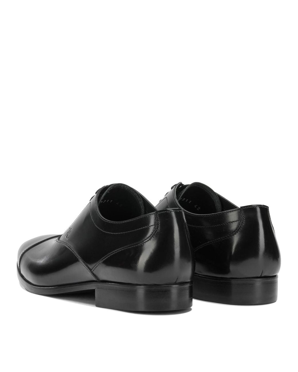 Fabi Black Leather Brogues