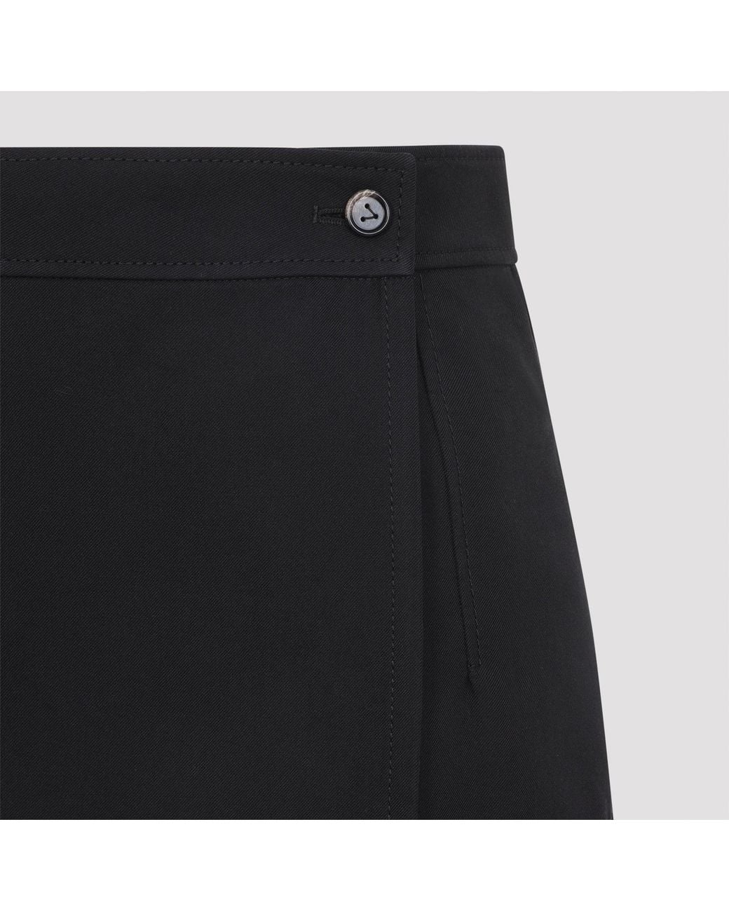 Bottega Veneta Black Midi Skirt