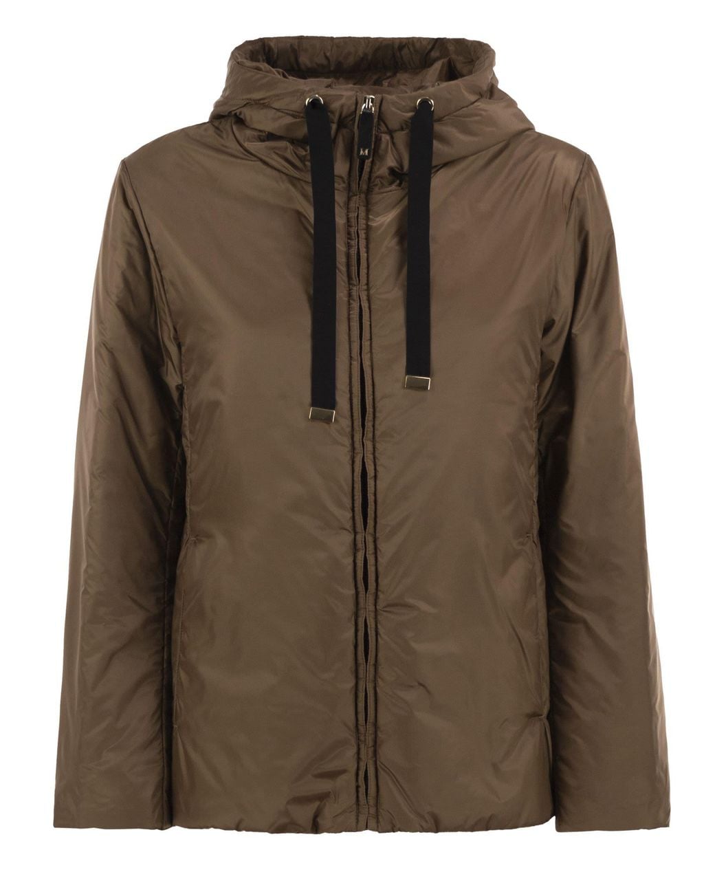 Max Mara Brown Greenh Drip Proof Canvas Travel Jacket