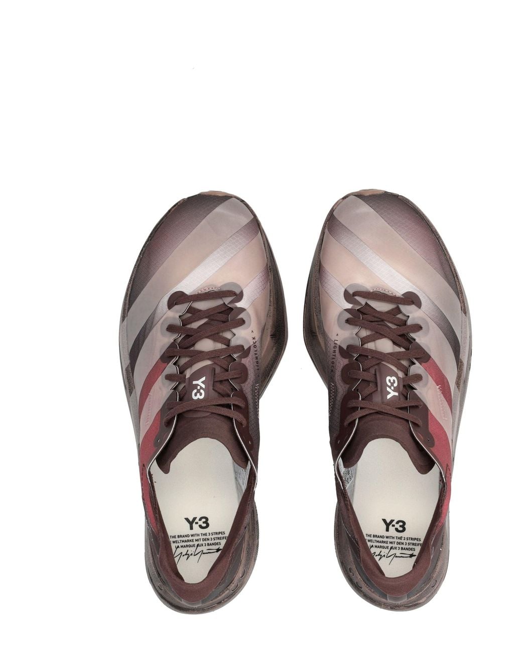 Y-3 Purple Color Block Sneakers