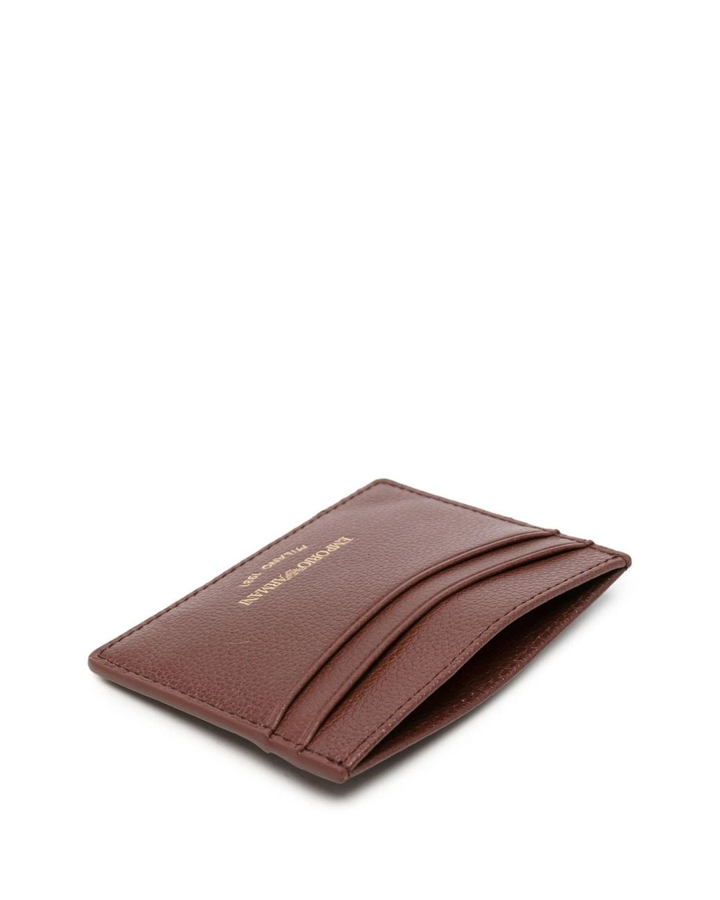 Emporio Armani Brown Card Holder