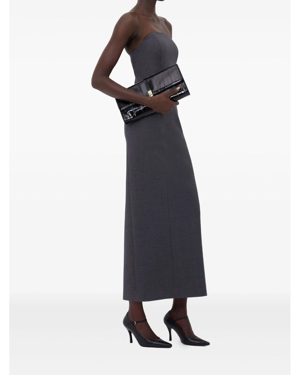 Loulou de Saison Black Shilo Bustier Maxi Dress