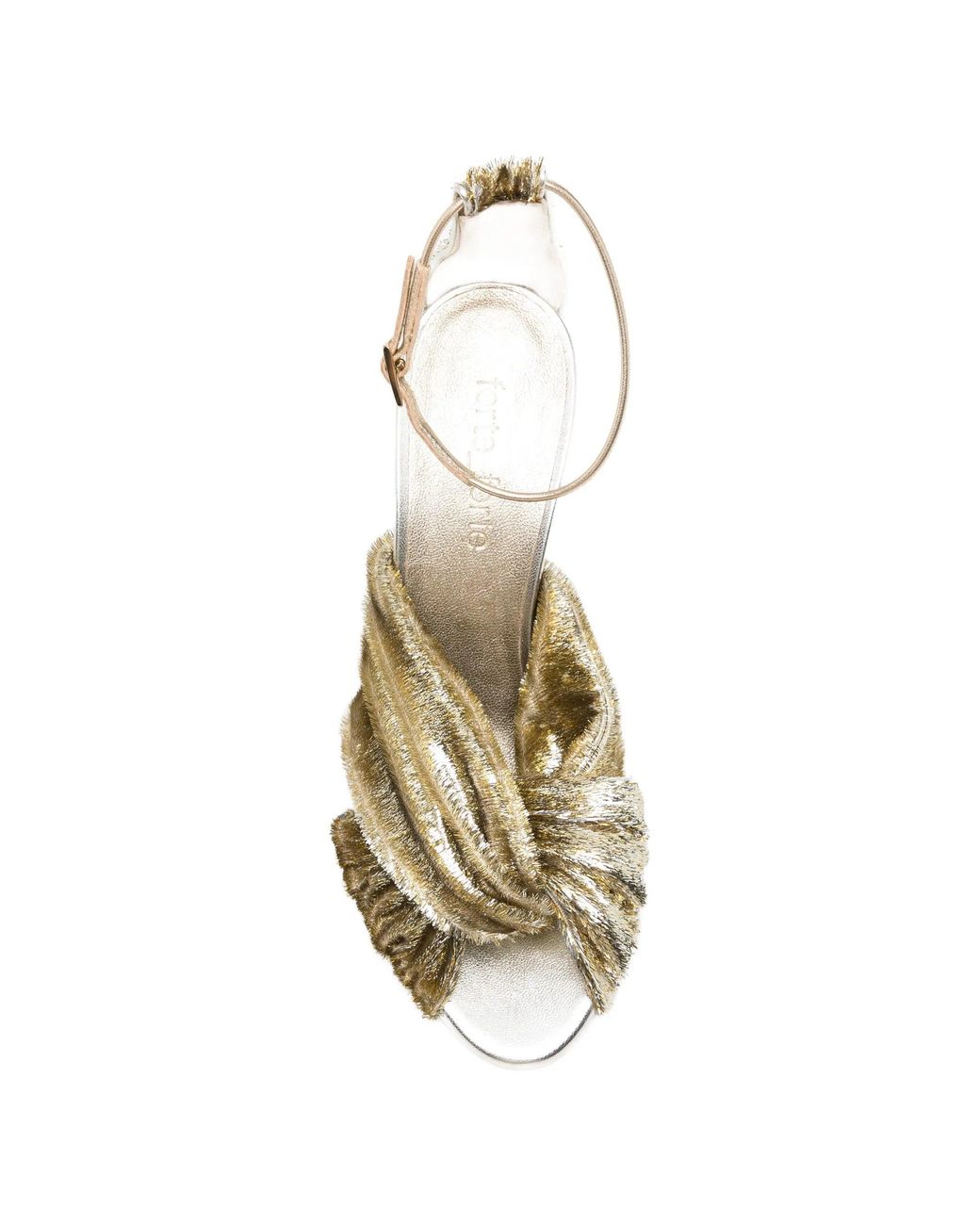 Forte_forte Metallic Sandalo Incrociato