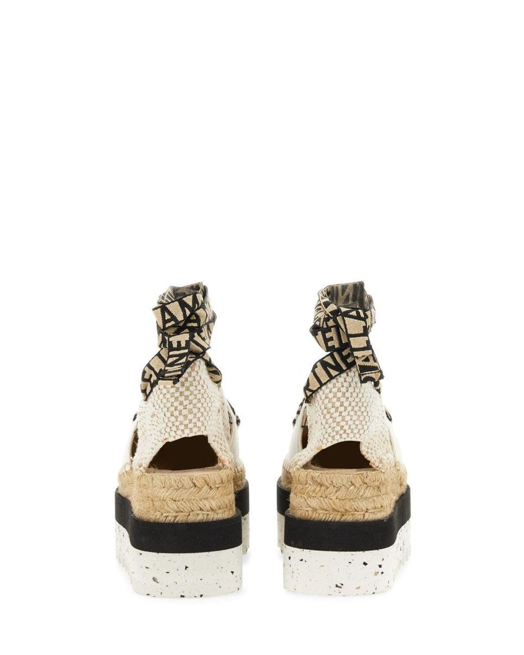 Stella McCartney White Espadrille "Gaia" With Platform