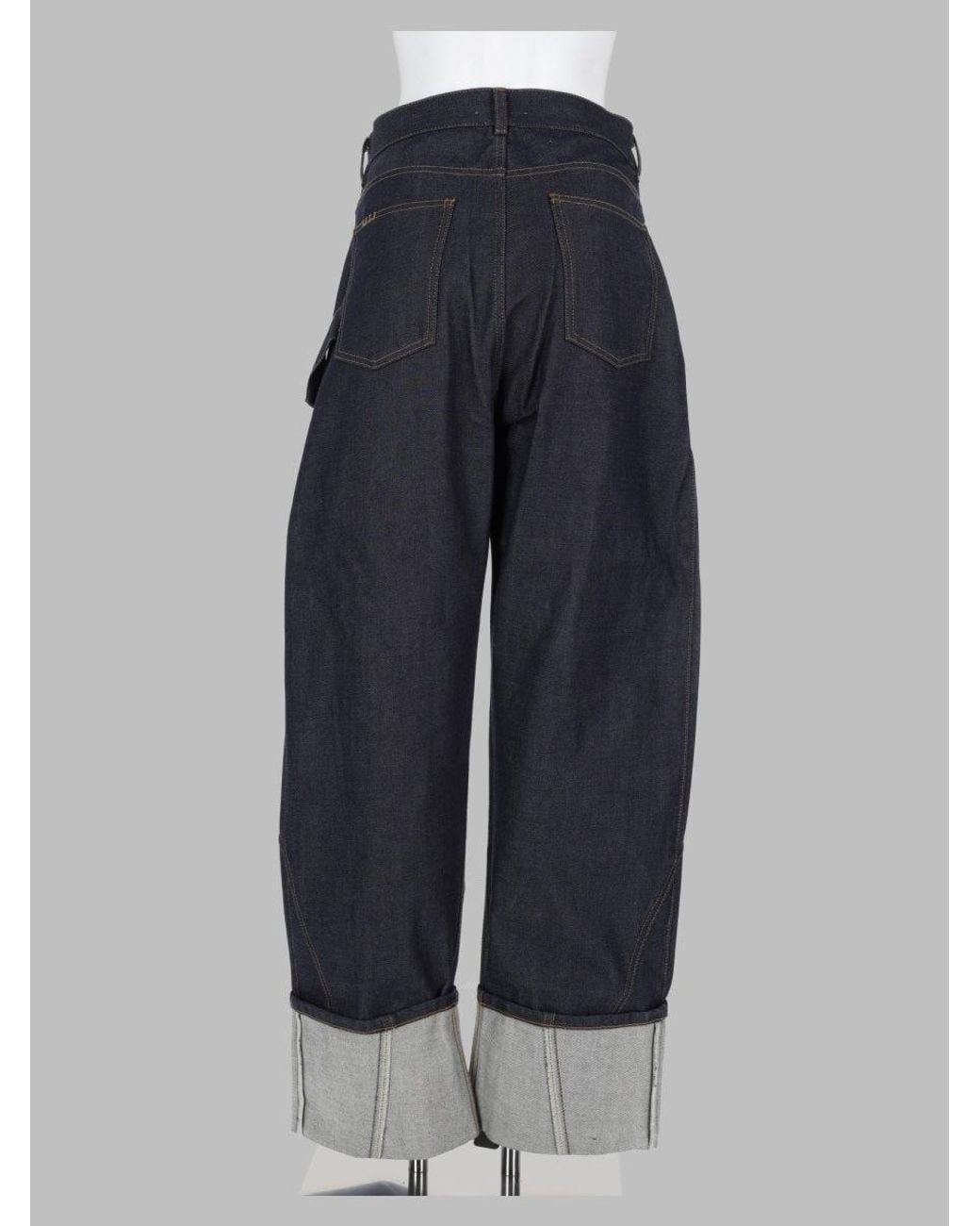 J.W. Anderson Blue Jw Anderson Jeans Twisted Turn-Up Workwear
