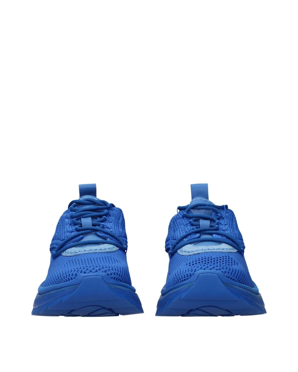 Ferragamo Blue Sneakers Nima Knit Fabric