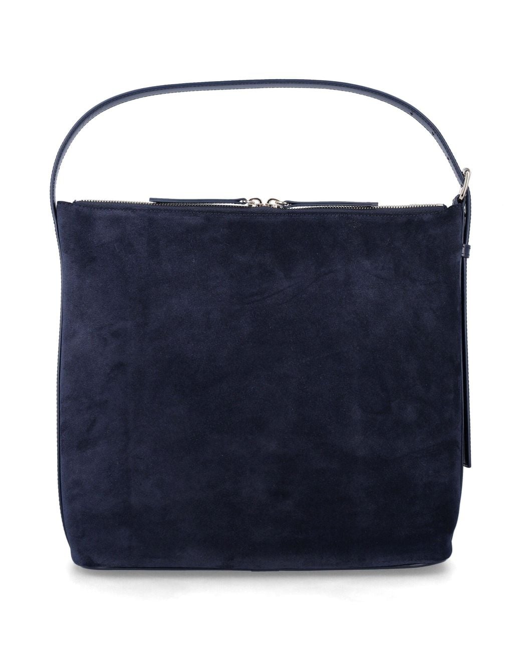 A.P.C. Blue A. P.C. Leather Shoulder Bag With Double Zip Closure