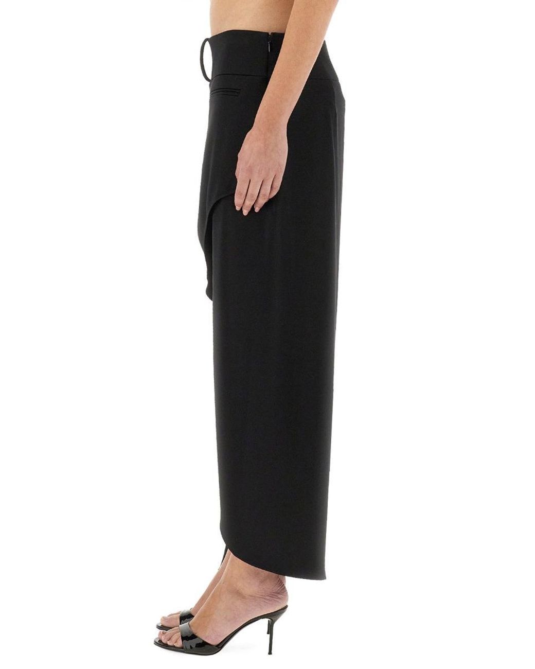 Courreges Black Courregès Infinity Heritage Satin Skirt