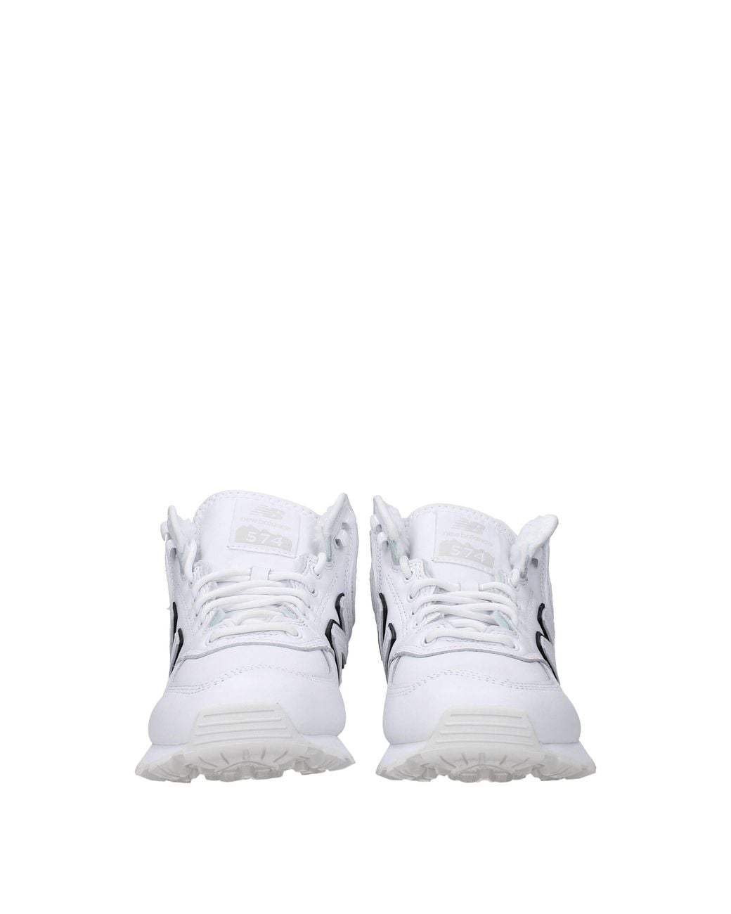 New Balance White Sneakers Comme Des Garcons Uomo Pelle Bianco for men