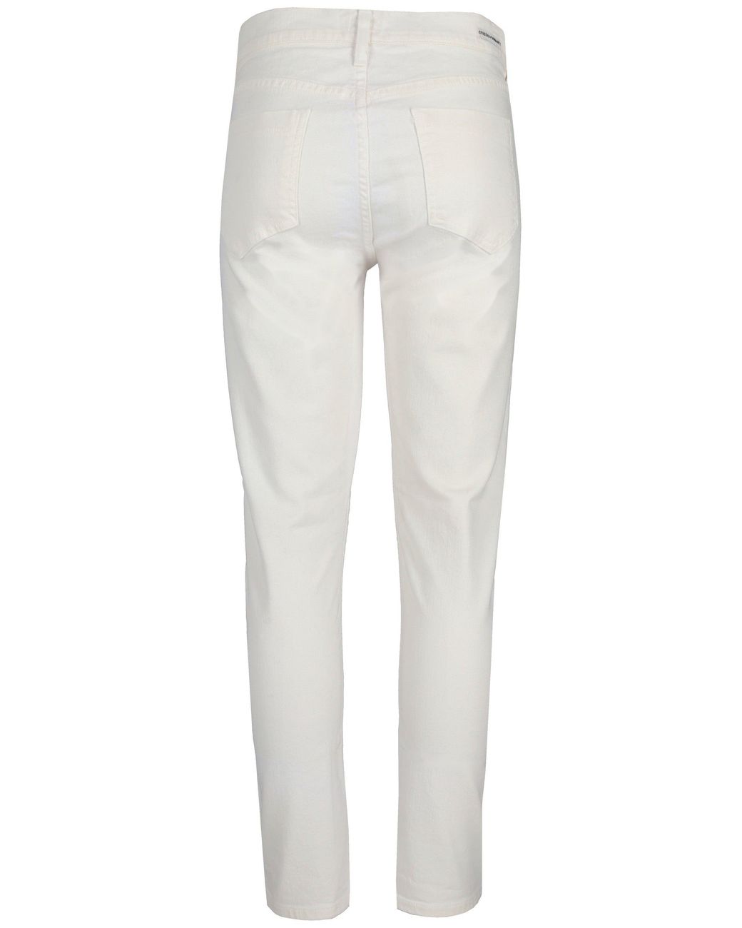 Citizens of Humanity White Slim Mid Rise Jeans