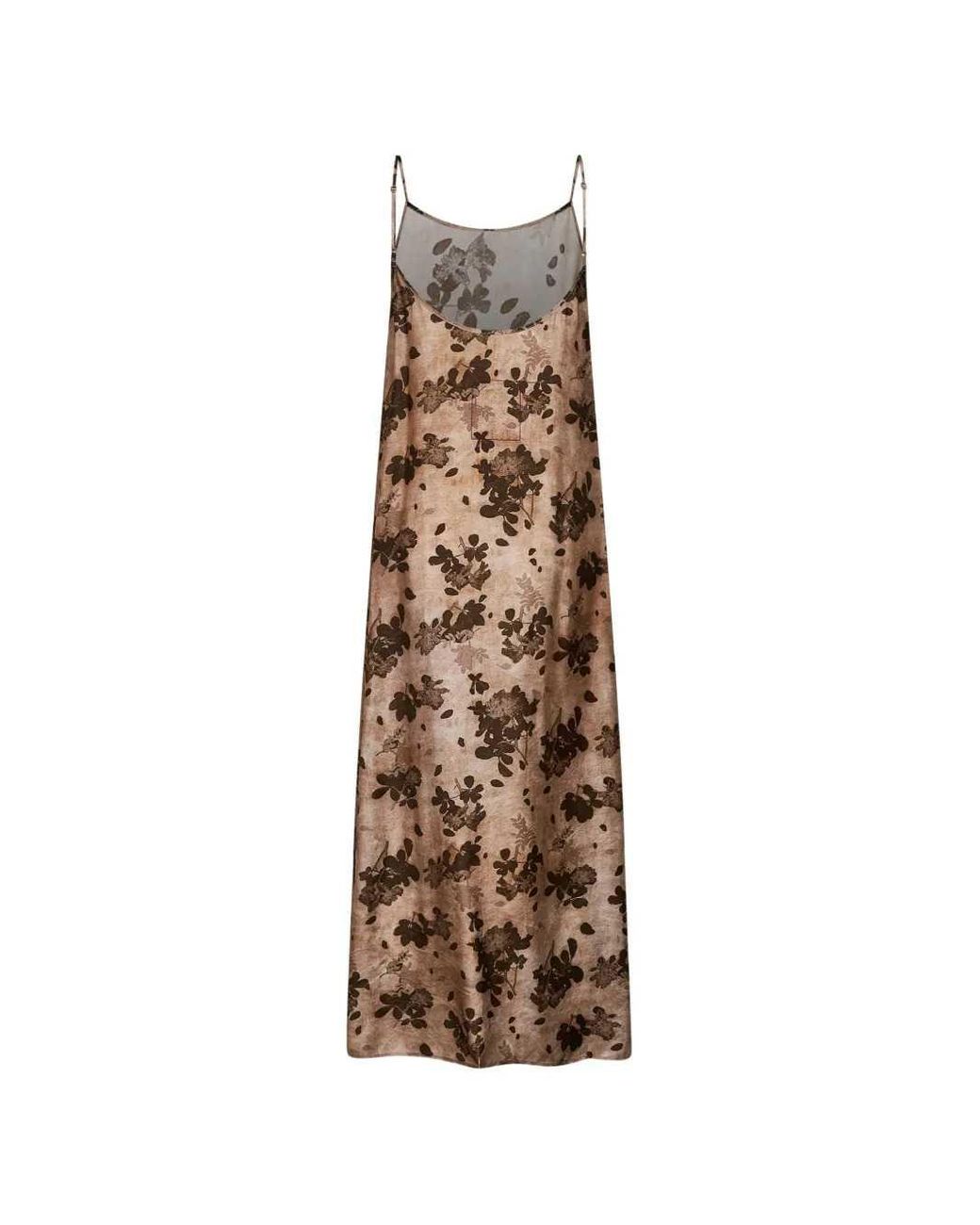 Uma Wang Natural Anaya Printed Midi Dress