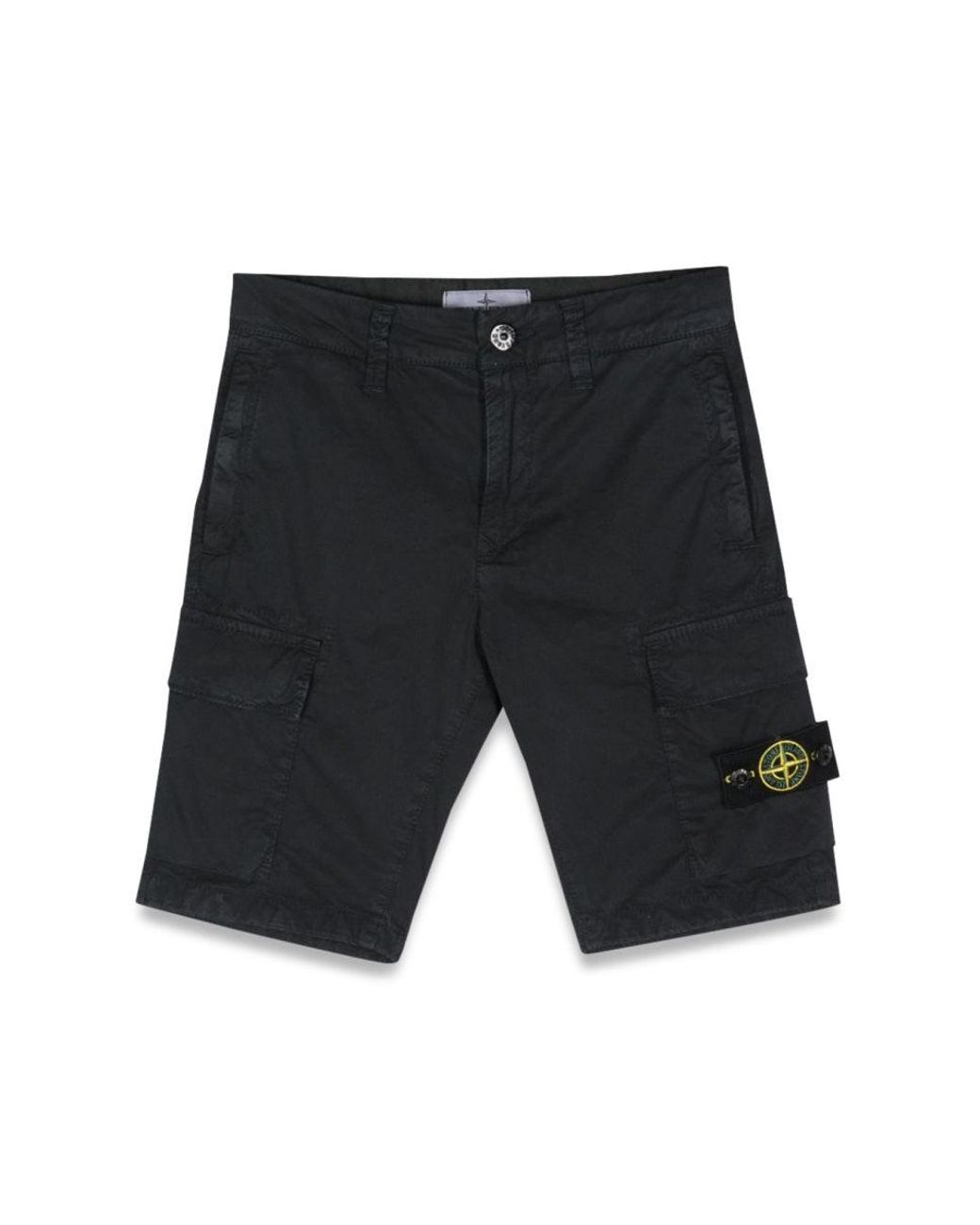 Stone Island White Bermuda Regular