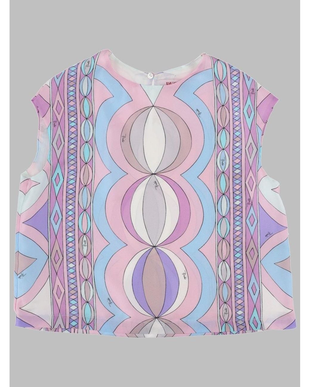 Emilio Pucci Pink Top Tessuto