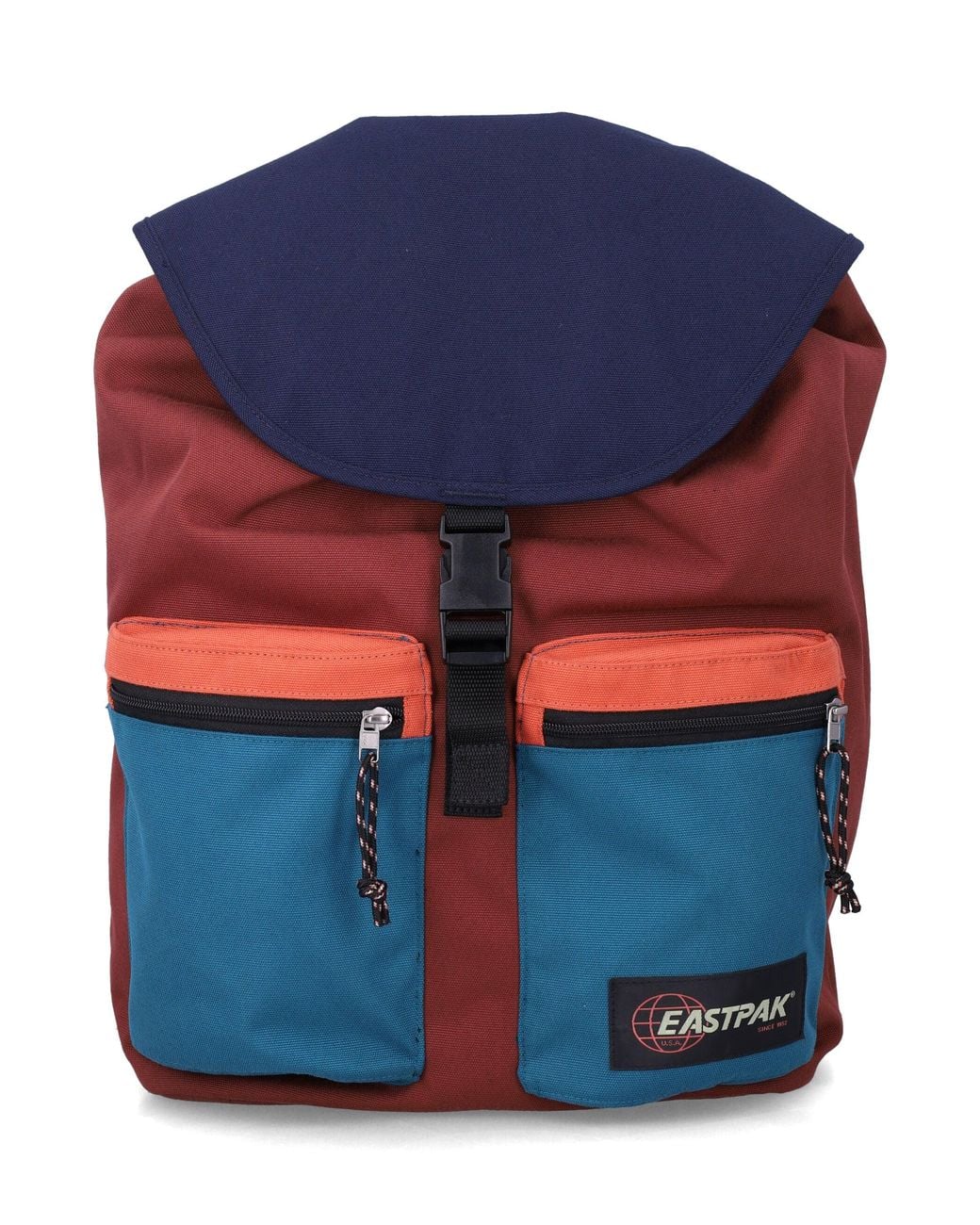 Eastpak Blue Classic Flap Backpack With Front Pockets