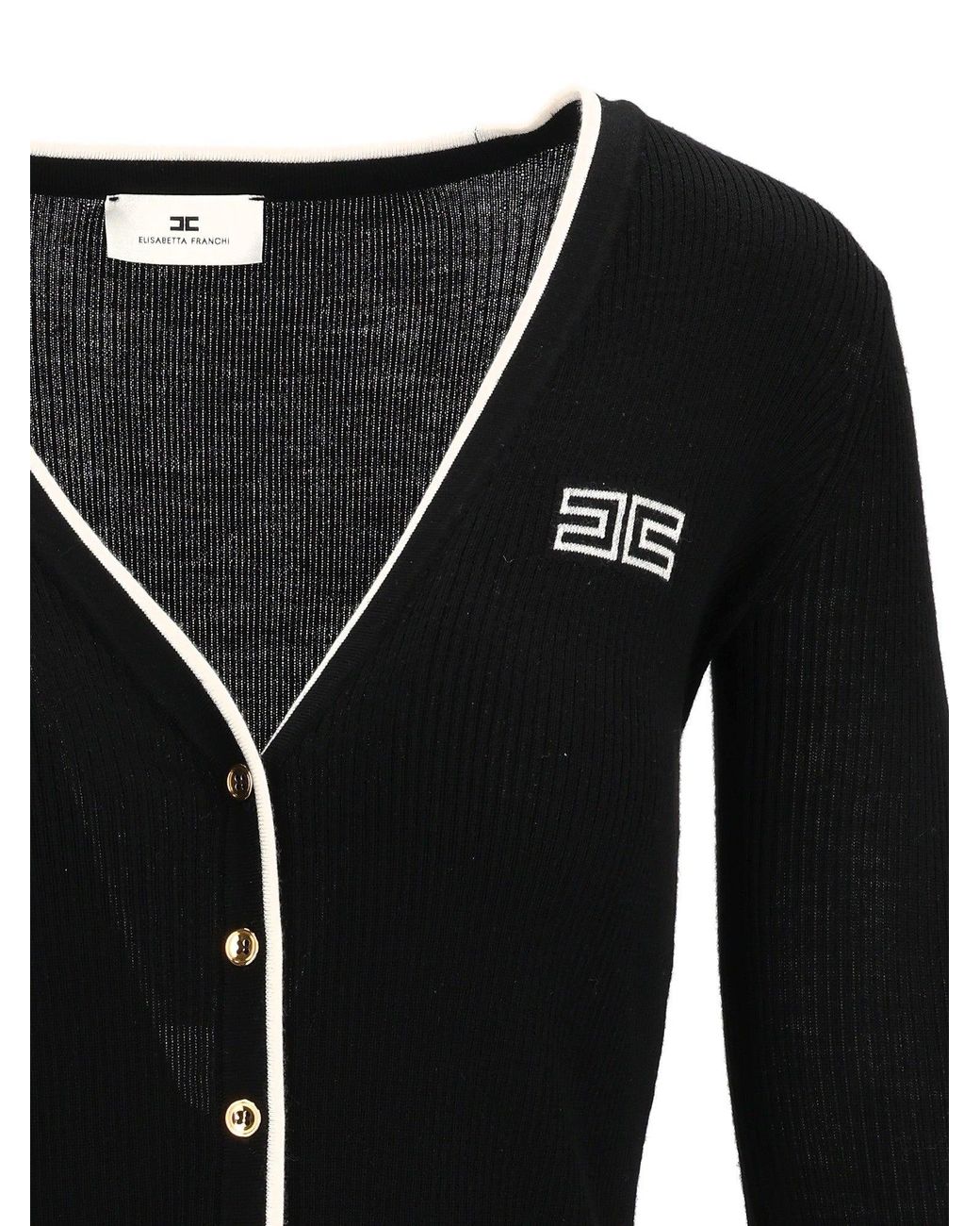 Elisabetta Franchi Black Maglia Tricot