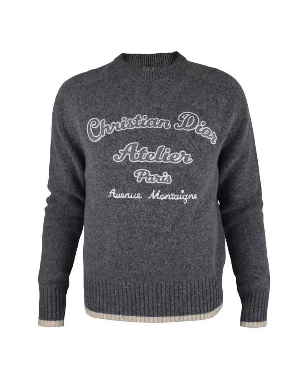 Dior Gray Cd Atelier Strickpullover