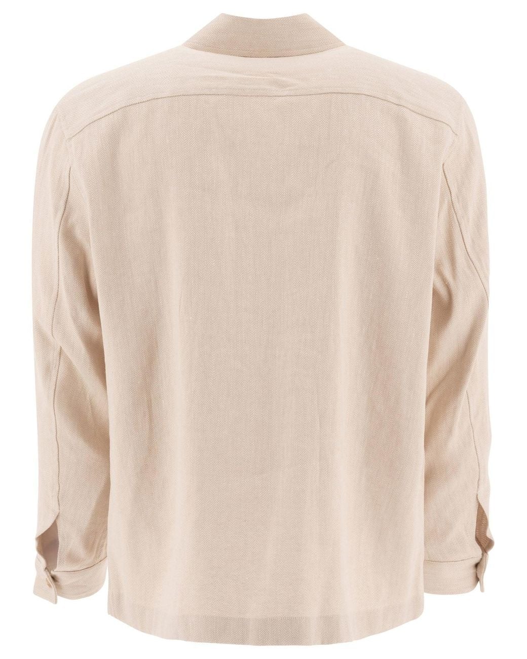 Vince Natural Linen Overshirt Jackets And Coats for men