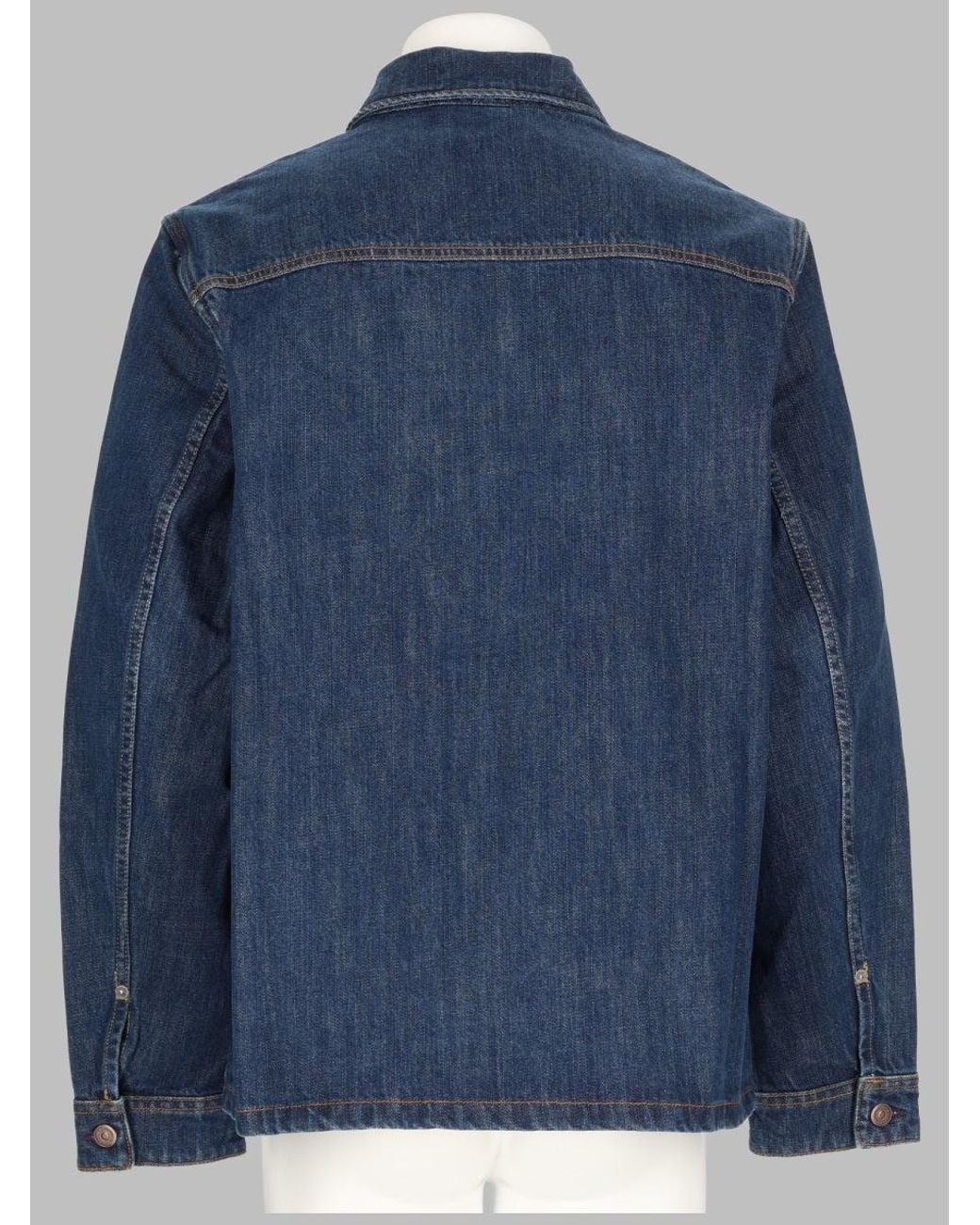 Paul Smith Blue Denim Chore Jacket Organic Cotton