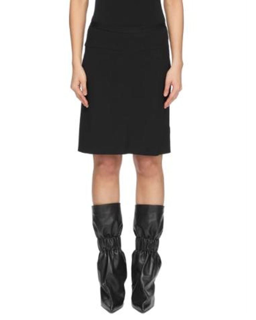 Rick Owens Korte Biasrok in het Black