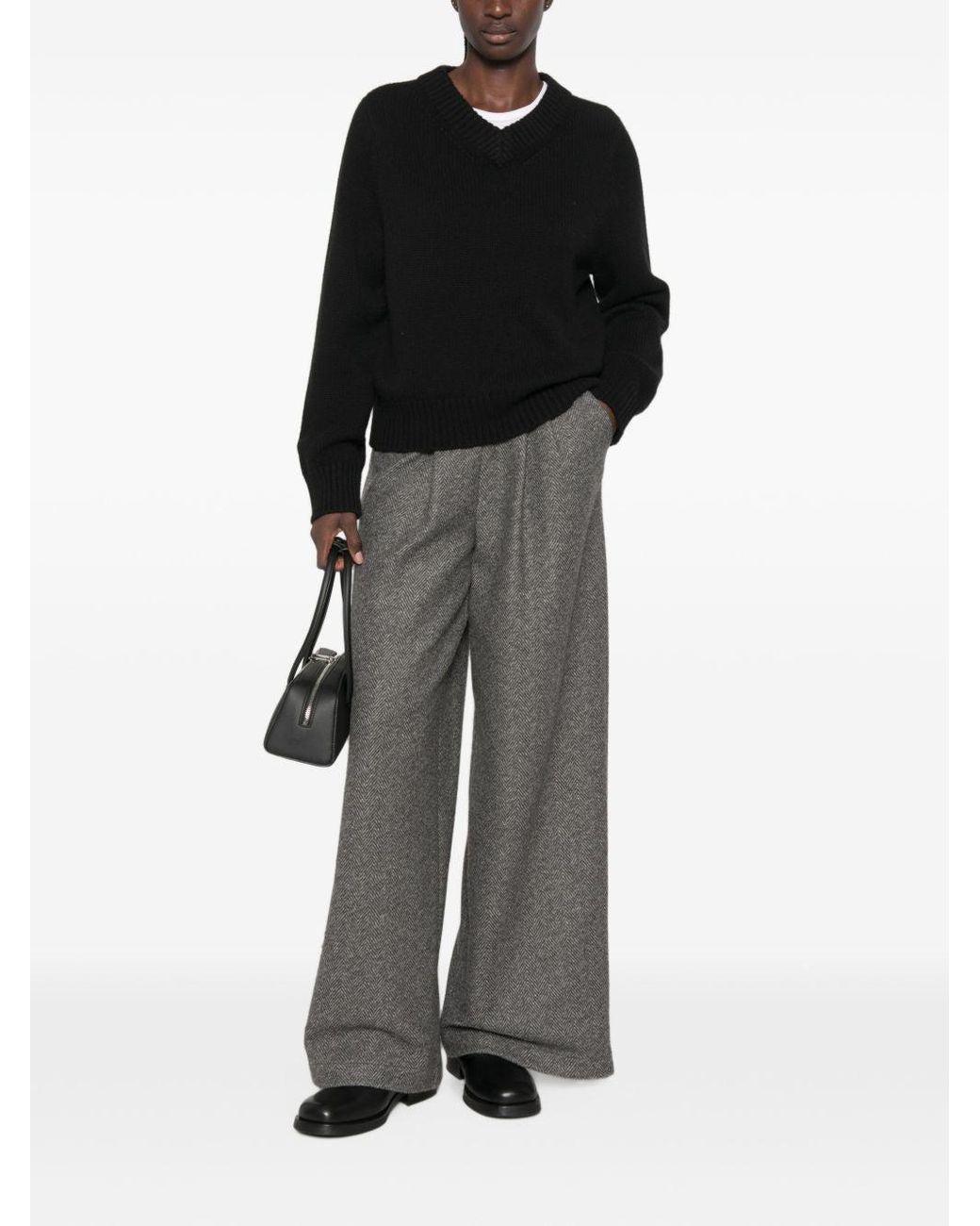 Bye Gray Wool Blend Trousers